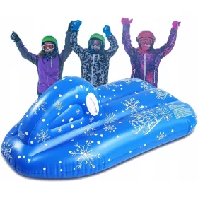    Winterschneeröhre | 119 cm aufblasbarer Schneeschlitten mit Griff