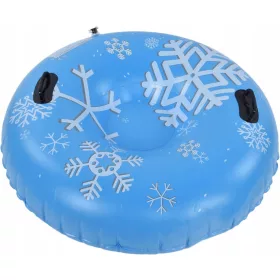    46,5 Zoll großer aufblasbarer Schneeschlitten aus PVC mit Griffen,