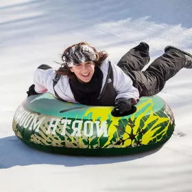    Aufblasbarer Schlitten für Kinder und Erwachsene, Skischlitten mit