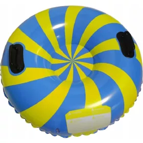    Leicht zu reinigender aufblasbarer PVC-Schlitten mit hochwertigen Griffen