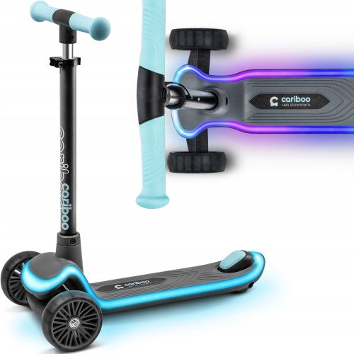  Cariboo LEDstar Dreirädriger Balance-Scooter, türkis
