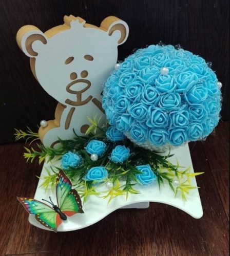  Grabdekoration für Kinder, Teddybär Junge