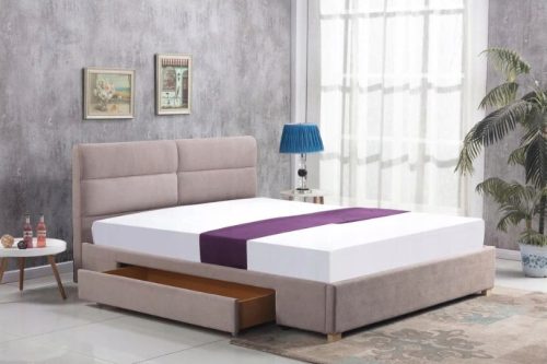  Halmar Merida gepolstertes Doppelbett 160x200 in Beigetönen
