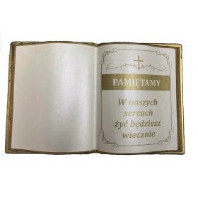    BUCH AUS POLYURETHANSCHAUM, BUCH ALS DEKO OBERSEITE RÜCKSEITE FÜR EIN GRABDENKMAL