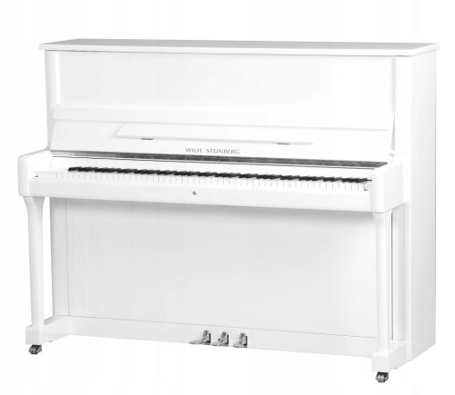  weißes akustisches Wilh-Klavier. Steinberg P121 SR