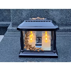    LATERNE FÜR DAS GRAB, KERZE FÜR DEN FRIEDHOF, DOPPELPANTHEON