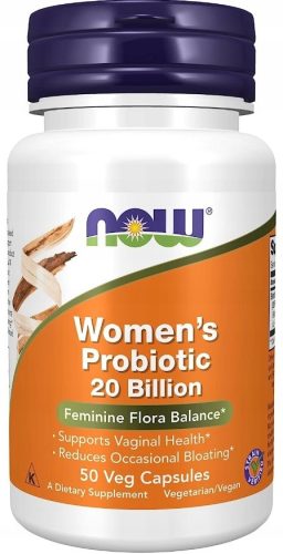 NOW® Women's Probiotic 20 Billion - Probiotikum speziell für Frauen, 50 Kapseln