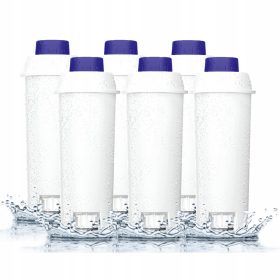    Sillar 6_SIL001 Wasserfilter für Delonghi Kaffeemaschine, 6 Stk.