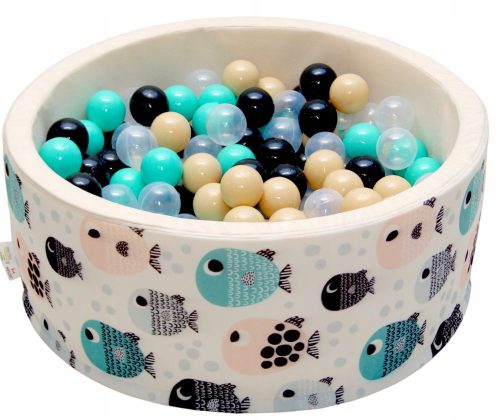  Trockenes Bällebad mit 200 Bällen für Kinder, 80x30 Schaumstoffbälle