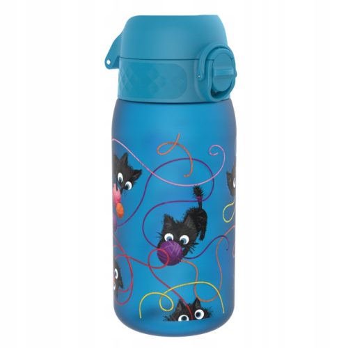  FLASCHE WASSERFLASCHE FÜR SCHULE KINDERGARTEN BLAU KITS KATZEN ION8