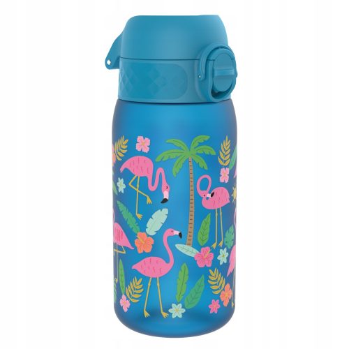  WASSERFLASCHE FÜR SCHULE KINDERGARTEN BLAUER FLAMINGO ION8 0,35 l