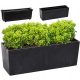  Deco4Home Blumentopf 56 cm x 19,5 x 19,5 cm Kunststoff schwarz