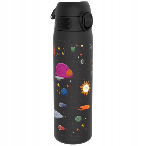  ion8 Auslaufsichere, schlanke Flasche mit schwarzer Weltraumgrafik
