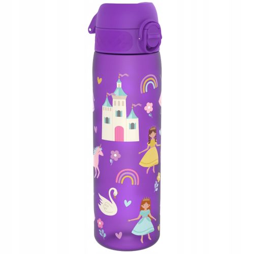  FLASCHE WASSERFLASCHE LILA SCHLOSS PRINZESSIN EINHORN REGENBOGEN ION8 0,5