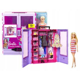    Mattel HJL66 Barbie-Garderobenset mit einer Puppe und Zubehör