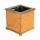  KONIUSZEK OGRODY Blumentopf 37 cm x 37 x 38 cm Durchmesser 37 cm Holztöne Braun und Beige, Palisander
