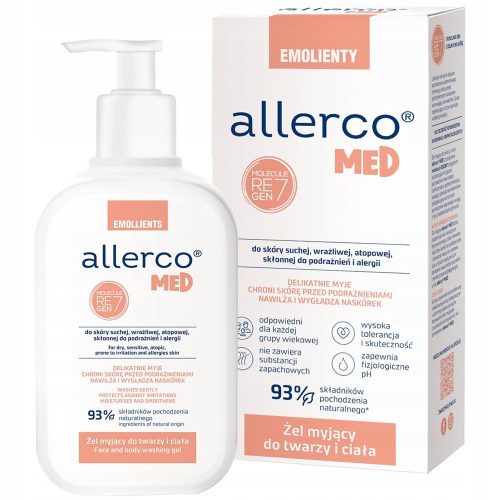 Allerco Reinigungsgel für empfindliche, irritierte und allergieanfällige Haut, 200 ml
