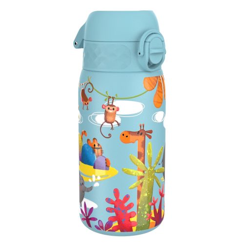  WASSERFLASCHE AUS LEICHTEM STAHL, EDELSTAHL, TIERE, AFFE, ION8, 0,4 l
