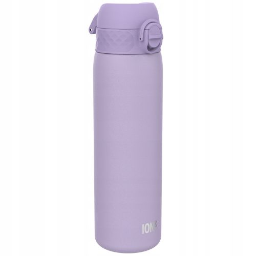  WASSERFLASCHE AUS LEICHTEM STAHL GETRÄNKE EDELSTAHL LILA ION8 0,6 l
