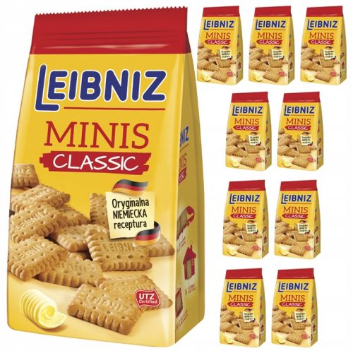 10er Pack Leibniz Classic Butterkekse - Knusprige und Butterige Snackkekse 120g