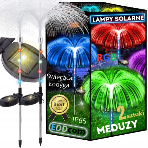  Eddcom eingebettete Solarlampe weiß 80 cm 2 Stk.