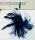  Kopfschmuck BROSCHE PIN Kopfschmuck FEDER MARINEBLAU