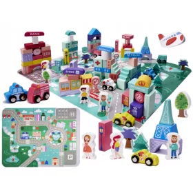  Ikonka KX6197 Stadtblöcke 128 Elemente