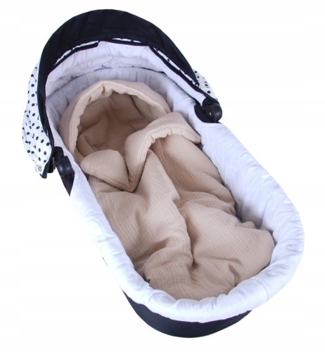  BabyLux SPRING-SCHLAFSACK FÜR KINDERWAGEN MUSLIN 90CM BEIGE