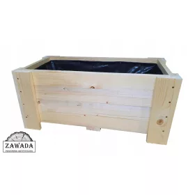  ZAWADA Blumentopf 100 cm x 37 x 33 cm Naturholz