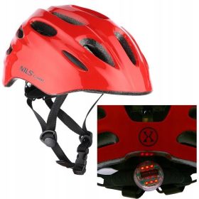    Nils Extreme verstellbarer Fahrradhelm 42-48 cm rot + CGROT Sportführer