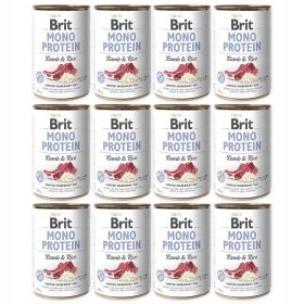  Brit Mono Protein Nassfutter für Hunde Lamm mit Reis 400 g