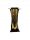  PARIS-Kerze, Gold, modern, kunstvoll, Metallrohr, Schrein, 25 cm