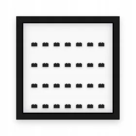  RAHMEN FÜR 28 LEGO MINIFIGUREN, 27-CM-GEHÄUSE