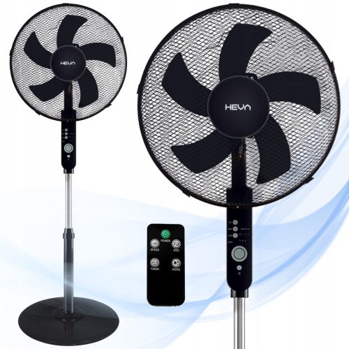  HEVA TINO Bodenventilator schwarz