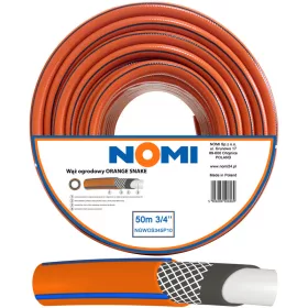    NOMI ORANGE GARTENSCHLAUCH 3/4'' 50 m PREMIUM 4-LAGIG STARK LANGLEBIG