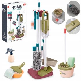    REINIGUNGSSET FÜR KINDER VERTIKALER STAUBSAUGER EIMER MOP ZUBEHÖR XL