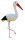  Dekorative Gartenfigur Großer Storch (H: 95cm)
