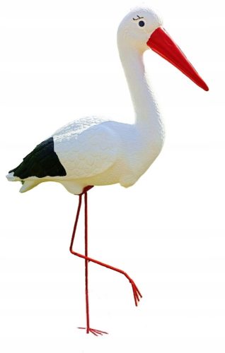  Dekorative Gartenfigur Großer Storch (H: 95cm)