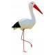  Dekorative Gartenfigur Großer Storch (H: 95cm)