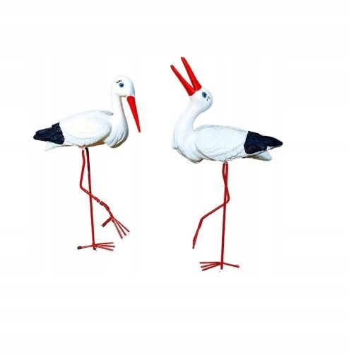  Dekorative Gartenfigur Zwei Störche SET