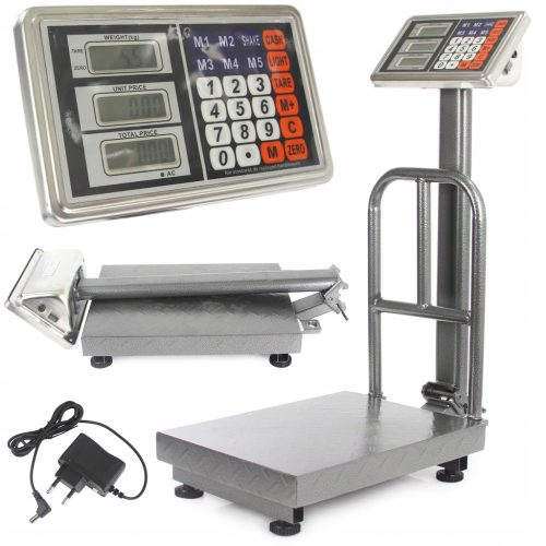 Elektronische Lagerwaage mit LCD-Display, 150 kg