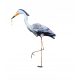  Dekorative Gartenfigur: GROSSER REIHER MIT FISCH (H: 96 cm)