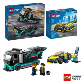    LEGO City 60383 Elektro-Sportwagen + LEGO City 60406 Kamion se závodním atem