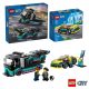  LEGO City 60383 Elektro-Sportwagen + LEGO City 60406 Kamion se závodním atem