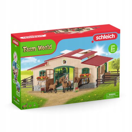  Schleich 42195 PFERDESTALL MIT AUSRÜSTUNG GROSSES SET
