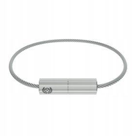  Herrenarmband „Kabel“ – Titan + Chirurgenstahl