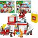 LEGO Duplo 10970 Feuerwache und Hubschrauber + VP Papiertüte LEGO 6315792 Mittel