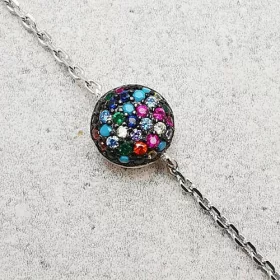  Armband mit Zirkonen verziert