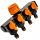 Bradas ECO-PWB3033 BLACK LINE 4-Wege-Verteiler mit Ventilen