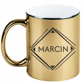    Goldbecher mit dem Namen Marcin, ein Geschenk für Marcin, 5